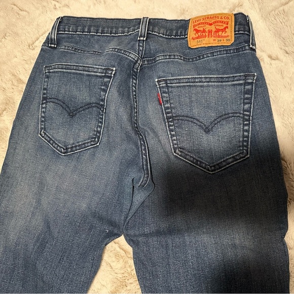 Levi's 541’s W29 L30 Blue Straight Jeans - Picture 2 of 16